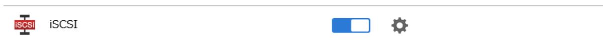 iSCSIスイッチがオフの状態