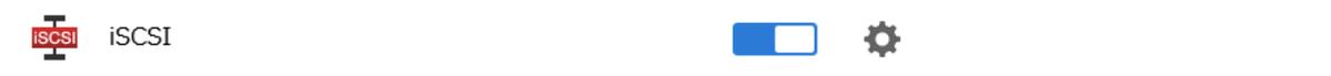 iSCSI settings row