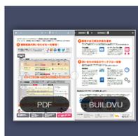 Comparison of a PDF document and a BuildVu document, showing high-quality rendering and layout preservation.